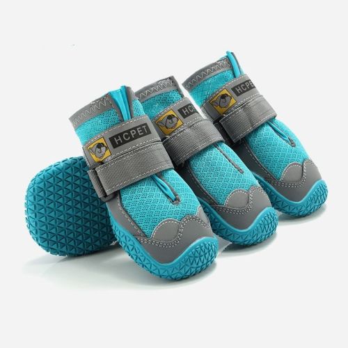 Pet Non-Skid Booties, Waterproof Socks Breathable Non-Slip with 3m Reflective Adjustable Strap Small to Large Size (4PCS/Set) Paw Protector Pet Non-Skid Booties, Waterproof Socks Breathable Non-Slip with 3m Reflective Adjustable Strap Small to Large Size (4PCS/Set) Paw Protector